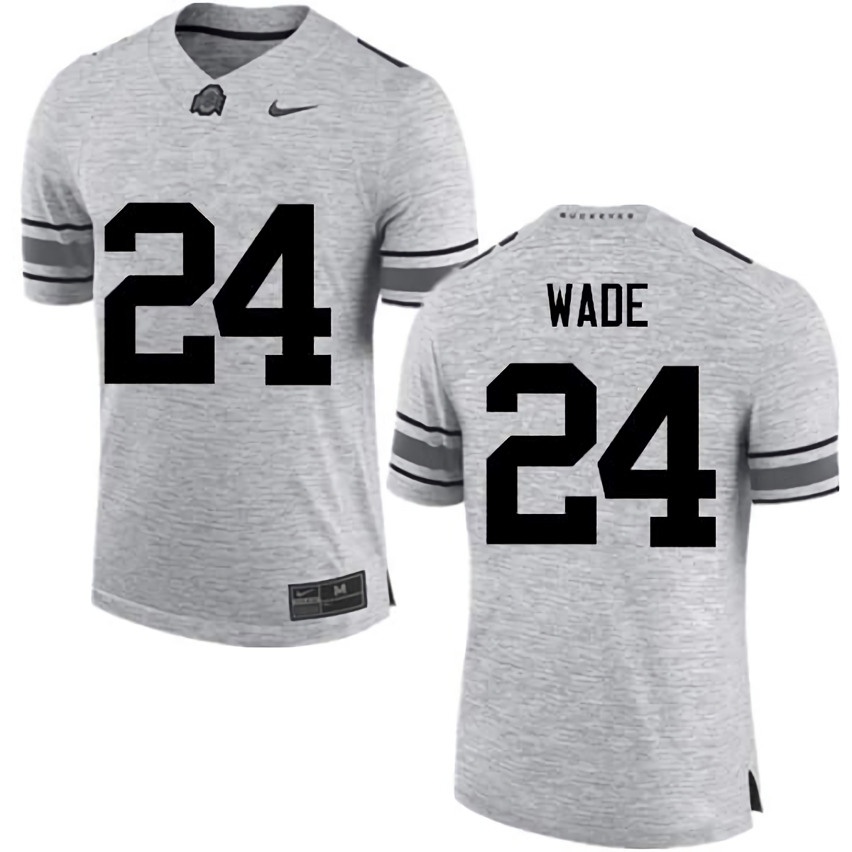 Shaun Wade Ohio State Buckeyes Men's NCAA #24 Nike Gray College Stitched Football Jersey POG3156XX